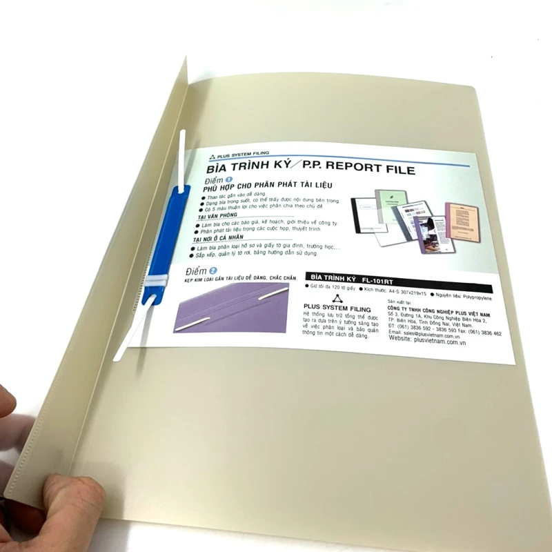 Plus - Bìa Acco Nhựa Report File 82-V