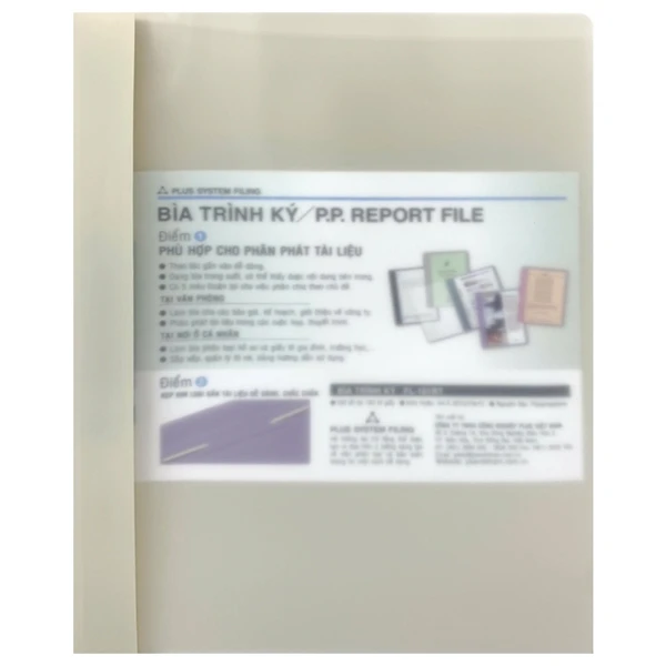 Plus - Bìa Acco Nhựa Report File 82-V