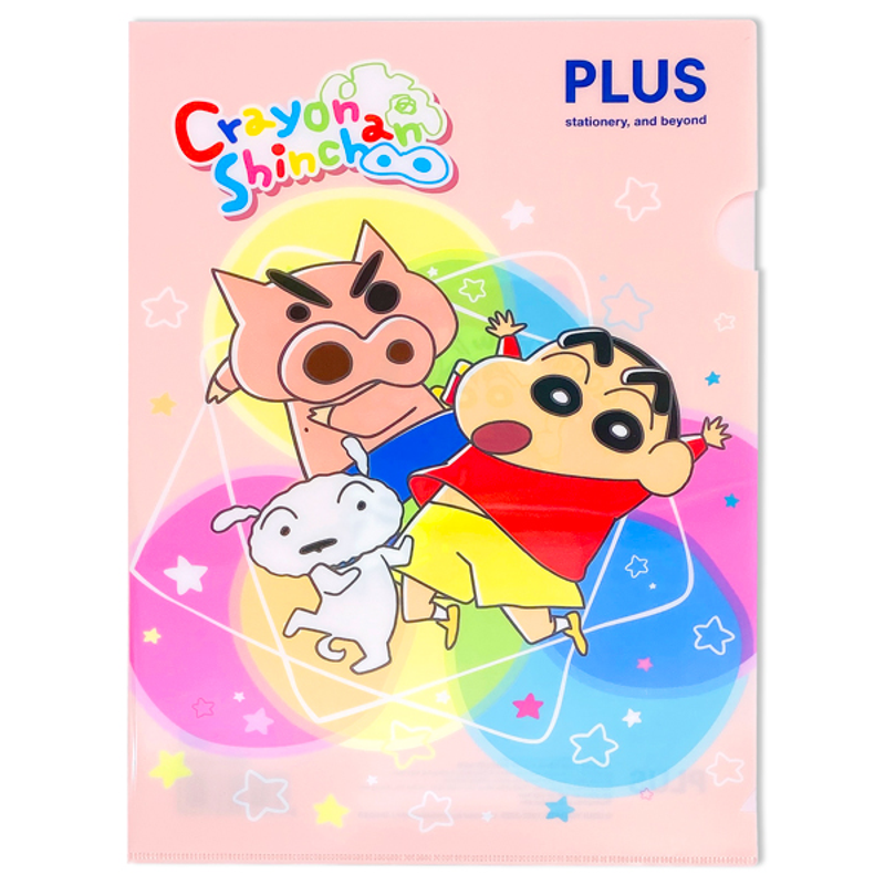Plus - Bìa Lá A4 Shinchan- Hồng 400-V010