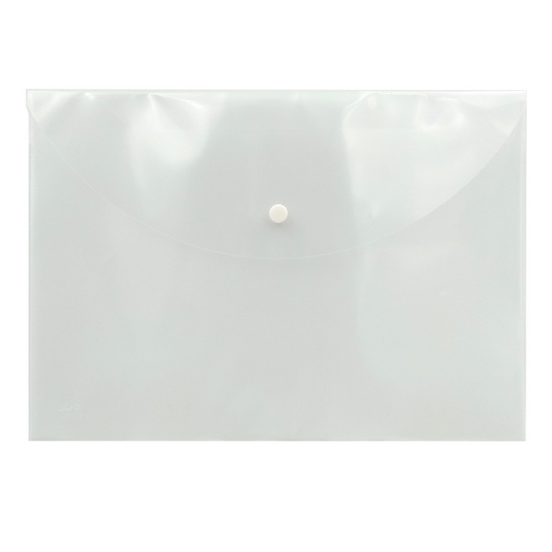 Plus - Bìa Nút Clear Bag F4 0.15mm 89-V35