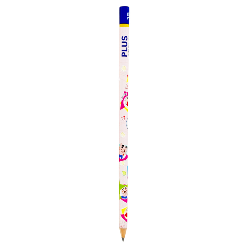 Plus - Bộ 3 Viết Chì + Gôm Shinchan - Hồng 600-V031