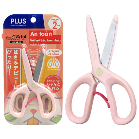 Plus - Kéo Tot Kid Scissors - Màu Hồng - 200-V028