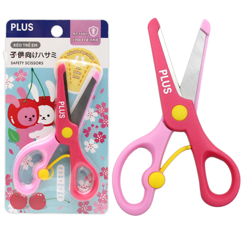 Plus - Kéo Tot Kid Scissors - Màu Hồng - 200-V028