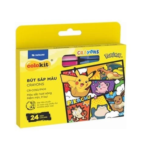 Pokemon - Sáp Màu Cr-C050/Pkm Hộp 24/T80 (5404-Tl)