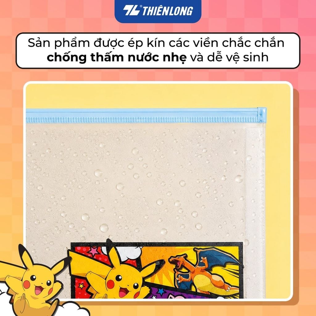 Thiên Long - Túi Tài Liệu Pokemon A4 CBF-009/PKM - Xanh