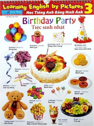 Poster Learning English By Pictures - Học Tiếng Anh Bằng Hình Ảnh 3 (Khổ 30 x 42)