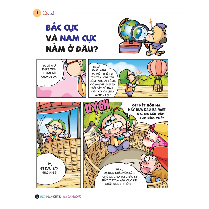 Quiz Khoa Học Kì Thú-Nam Cực Bắc Cực