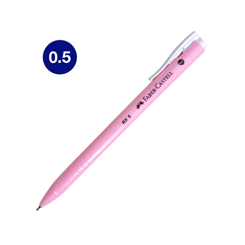 Faber-Castell - Viết Bi Rx5 0.5 Pastel Pk Mực Xanh(30c/H)(0056-Cox)