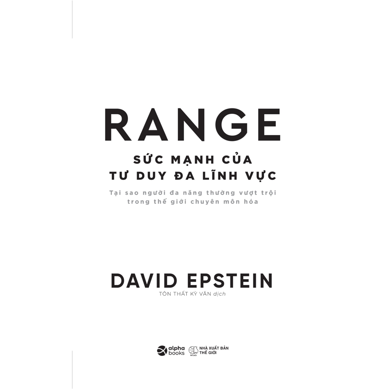Range - Sức Mạnh Của Tư Duy Đa Lĩnh Vực