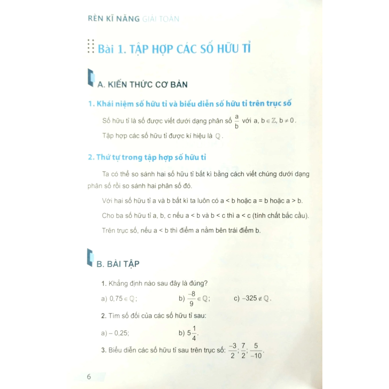 Rèn Kĩ Năng Giải Toán 7/1 (Dùng Chung 3 Bộ)