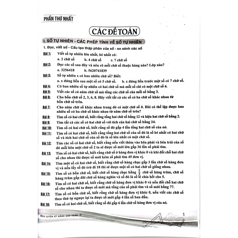 Rèn Luyện Kỹ Năng Giải Toán 4 (Theo Ct GDPT Mới)