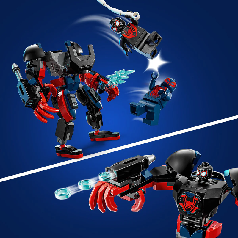 Lego Superheroes Miles Morales Mech vs. Spider-Man 2099 76337