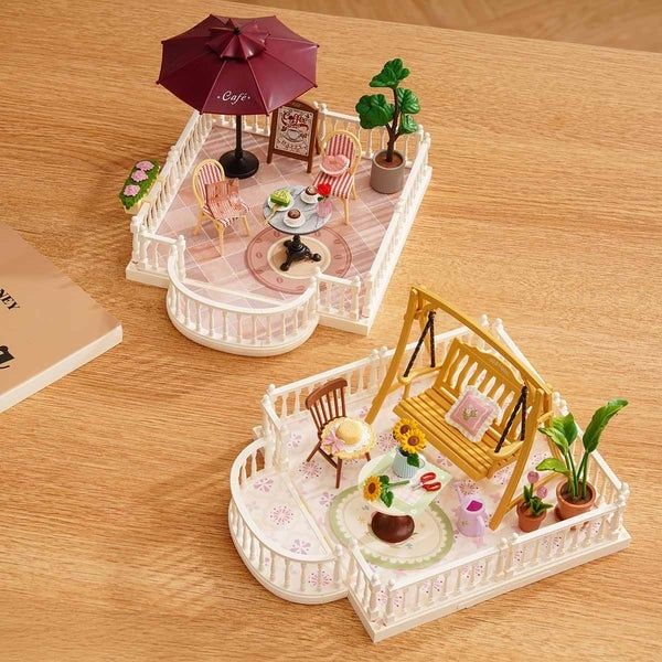 Robotime Đồ Chơi Lắp Ráp Ban Công Cà Phê DWP09 C60001185