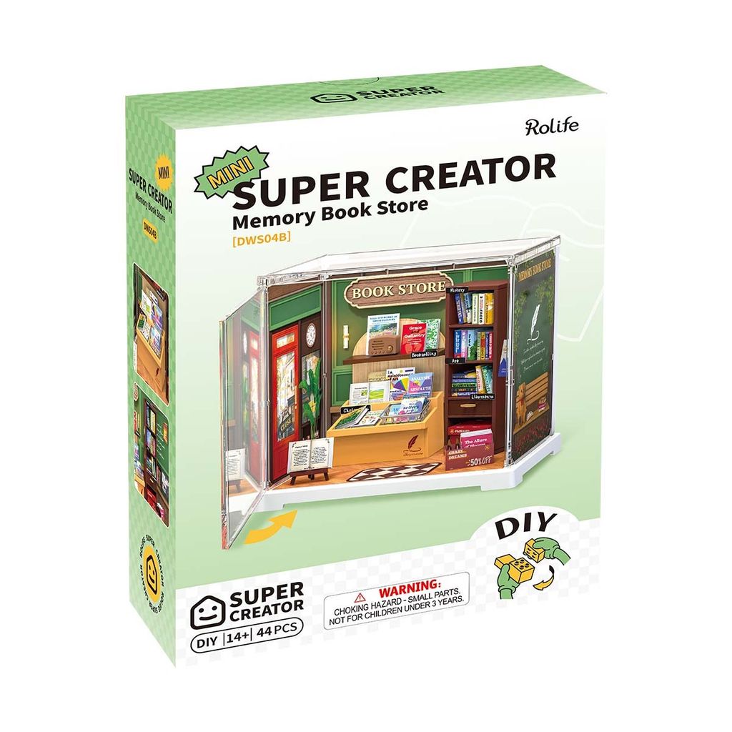 Robotime Lắp Ráp Tiệm Sách Ký Ức DWS04B C60001184
