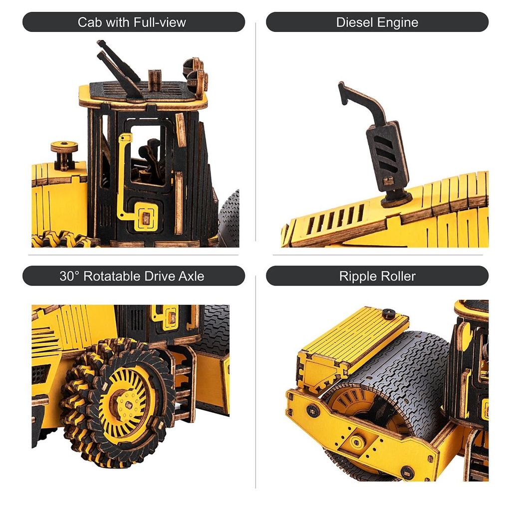 Robotime Đồ Chơi Lắp Ráp Xe Lu TG701K 60019829