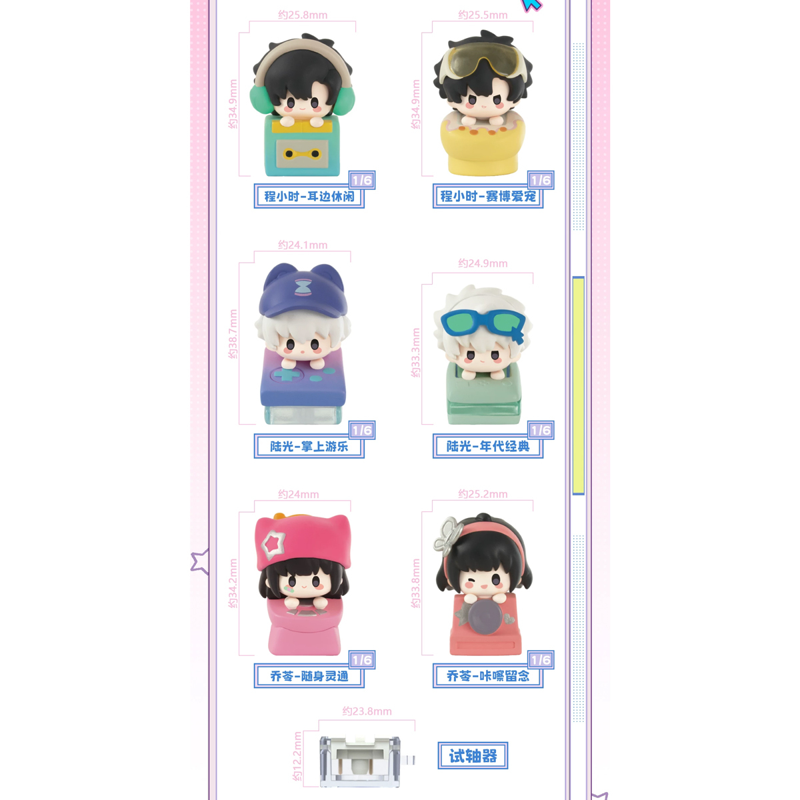 Allforplay Mh - Link Click - Retro Trend Series - Keycaps - RT08 (Giao Mẫu Ngẫu Nhiên)