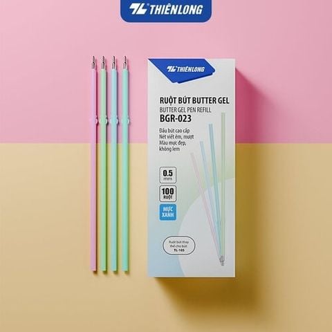 Ruột Bút Gel Bi Bgr-023 Xanh Hộp 100 (5404-Tl)