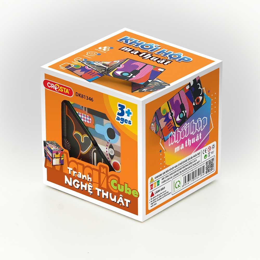 Rubik Khối Hộp Ma Thuật Tranh Nghệ Thuật DK81346