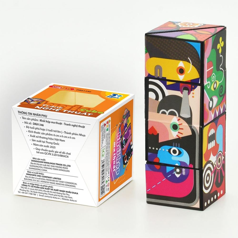 Rubik Khối Hộp Ma Thuật Tranh Nghệ Thuật DK81346