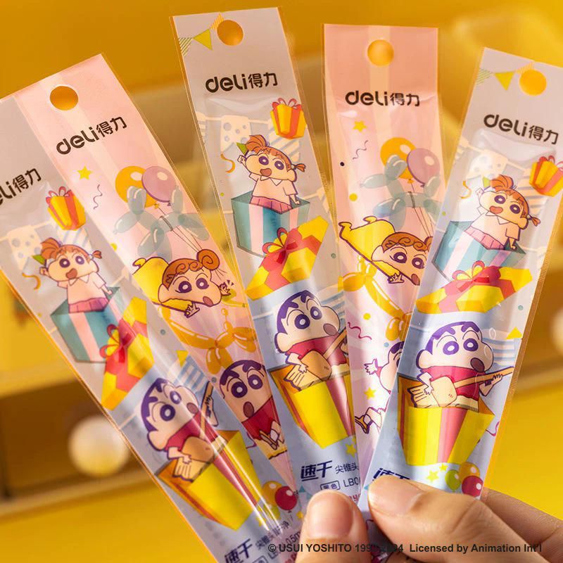 Deli Ruột Bút Gel Hình Shin Ngòi 0.5mm Đen LB004 (H20)