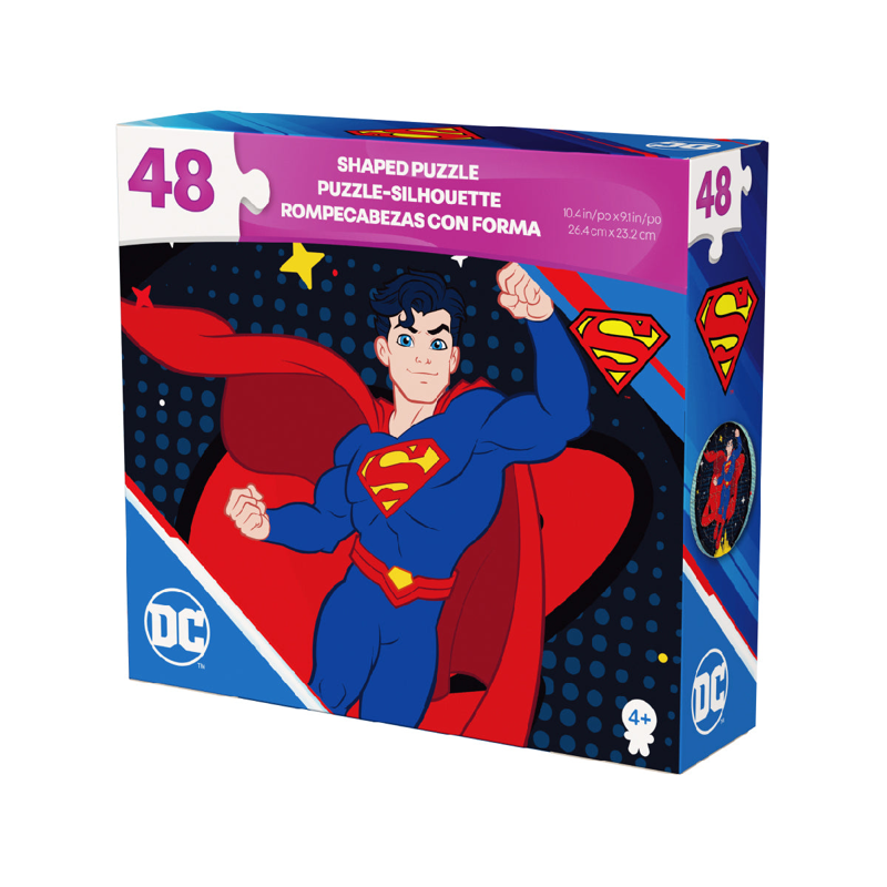 Spin Games - Bộ Xếp Hình 48 Miếng Theo Shape - Superman 20150406
