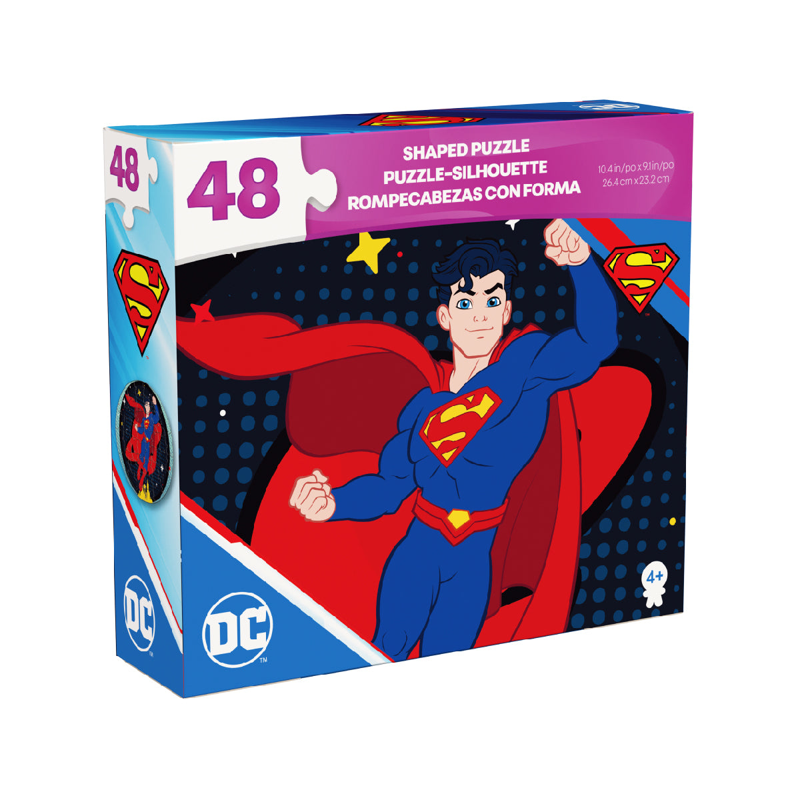 Spin Games - Bộ Xếp Hình 48 Miếng Theo Shape - Superman 20150406