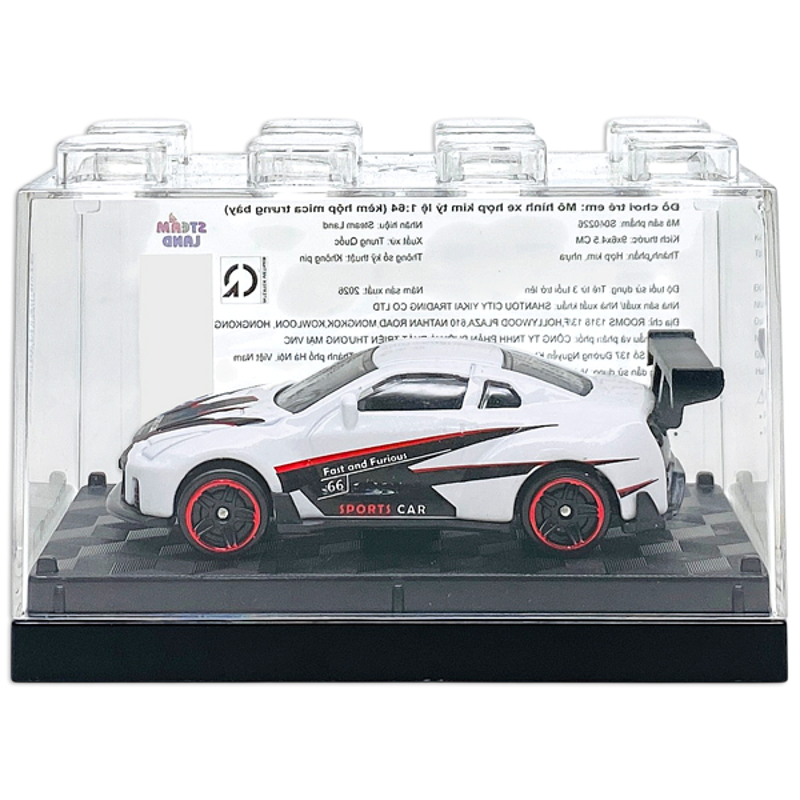 Steam Land-S040226- Mô Hình Xe Kim Loại Tỉ Lệ 1:64 (Kèm Hộp Mica) (Giao Mẫu Ngẫu Nhiên)