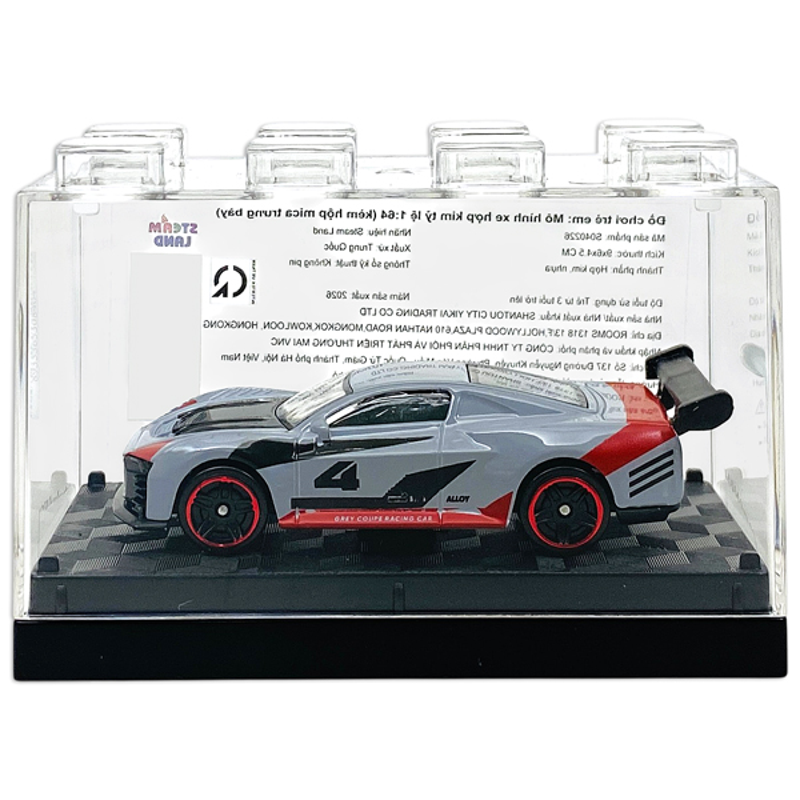 Steam Land-S040226- Mô Hình Xe Kim Loại Tỉ Lệ 1:64 (Kèm Hộp Mica) (Giao Mẫu Ngẫu Nhiên)