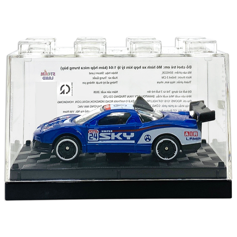 Steam Land-S040226- Mô Hình Xe Kim Loại Tỉ Lệ 1:64 (Kèm Hộp Mica) (Giao Mẫu Ngẫu Nhiên)