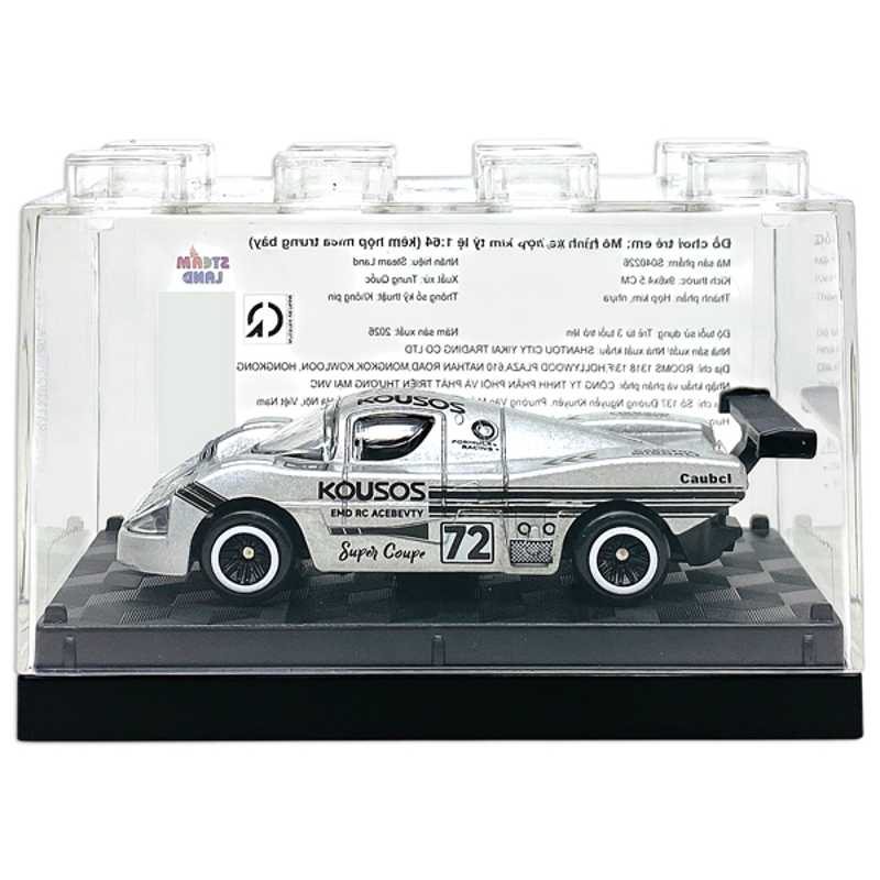 Steam Land-S040226- Mô Hình Xe Kim Loại Tỉ Lệ 1:64 (Kèm Hộp Mica) (Giao Mẫu Ngẫu Nhiên)