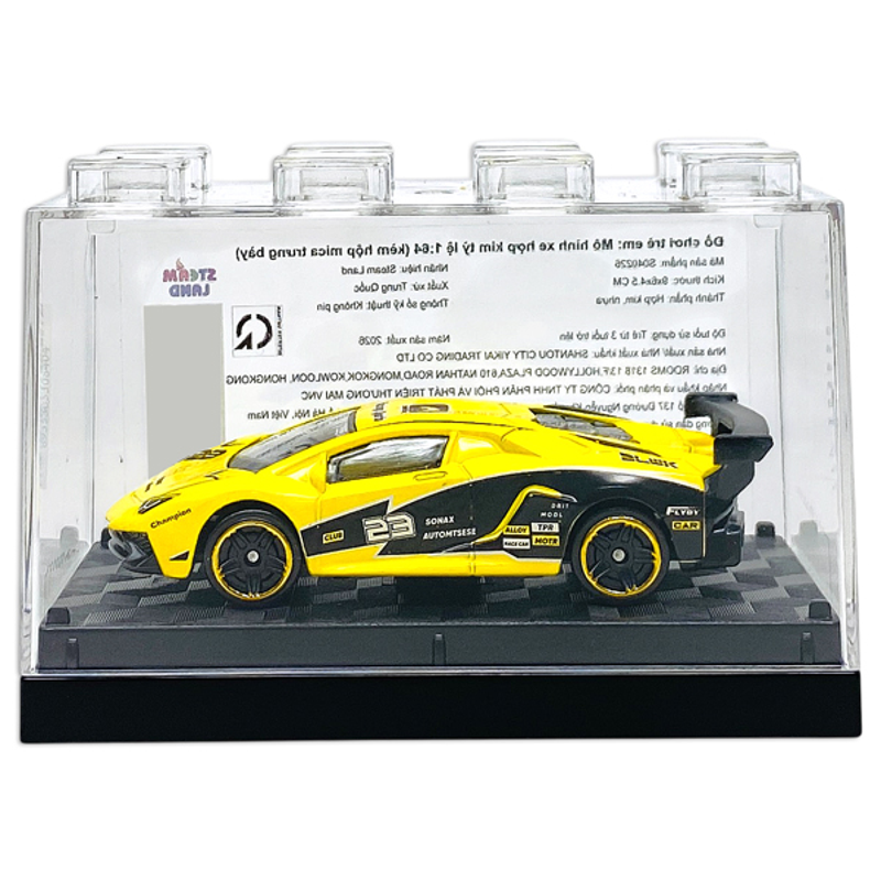 Steam Land-S040226- Mô Hình Xe Kim Loại Tỉ Lệ 1:64 (Kèm Hộp Mica) (Giao Mẫu Ngẫu Nhiên)