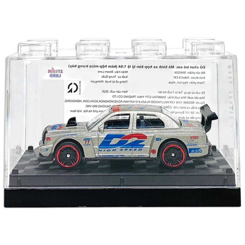 Steam Land-S040226- Mô Hình Xe Kim Loại Tỉ Lệ 1:64 (Kèm Hộp Mica) (Giao Mẫu Ngẫu Nhiên)
