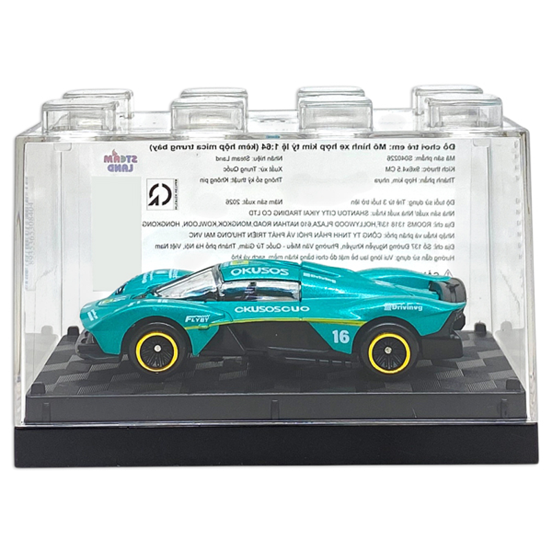 Steam Land-S040226- Mô Hình Xe Kim Loại Tỉ Lệ 1:64 (Kèm Hộp Mica) (Giao Mẫu Ngẫu Nhiên)