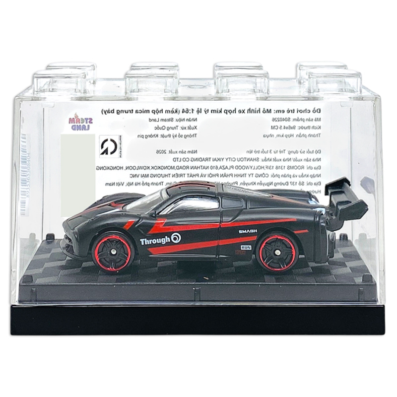 Steam Land-S040226- Mô Hình Xe Kim Loại Tỉ Lệ 1:64 (Kèm Hộp Mica) (Giao Mẫu Ngẫu Nhiên)