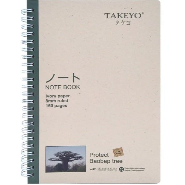 Sổ Lò Xo A5 Nhật Takeyo (0061-Hạnh Thuận)