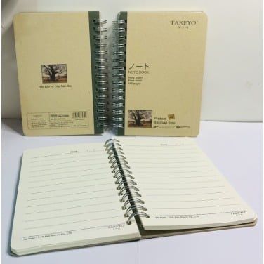 Sổ Lò Xo A6 Takeyo Cứng 8534 (0061-Hạnh Thuận)