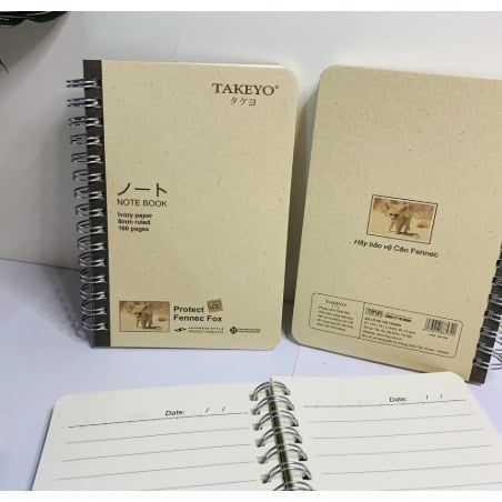 Sổ Lò Xo A6 Takeyo Cứng 8534 (0061-Hạnh Thuận)