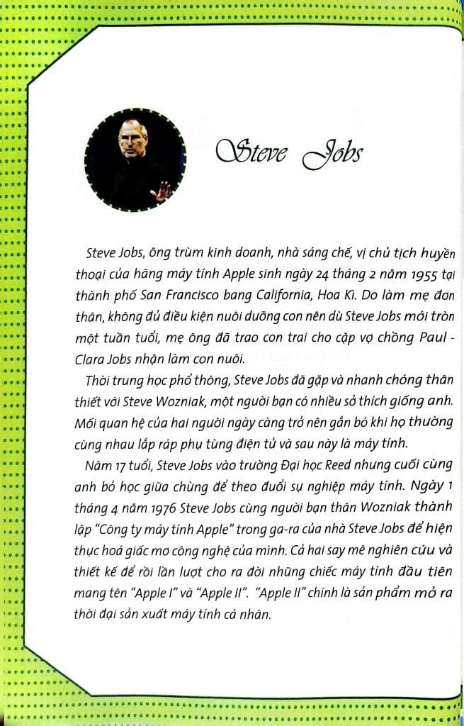 WHO CHUYỆN KỂ VỀ DANH NHÂN THẾ GIỚI-STEVE JOB