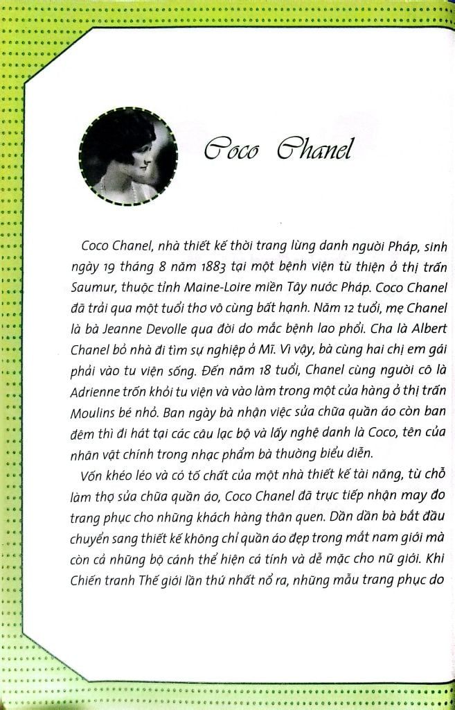 WHO CHUYỆN KỂ VỀ DANH NHÂN THẾ GIỚI-COCO CHANEL