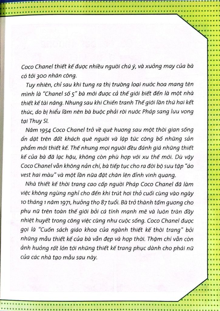 WHO CHUYỆN KỂ VỀ DANH NHÂN THẾ GIỚI-COCO CHANEL