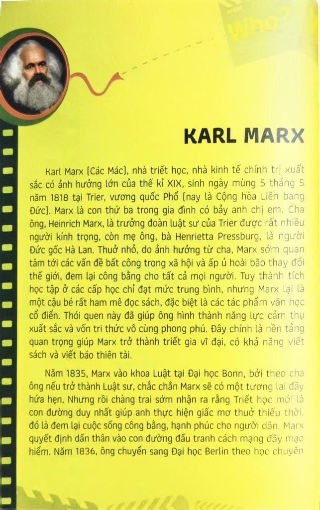 WHO CHUYỆN KỂ VỀ DANH NHÂN THẾ GIỚI-KARL MARX