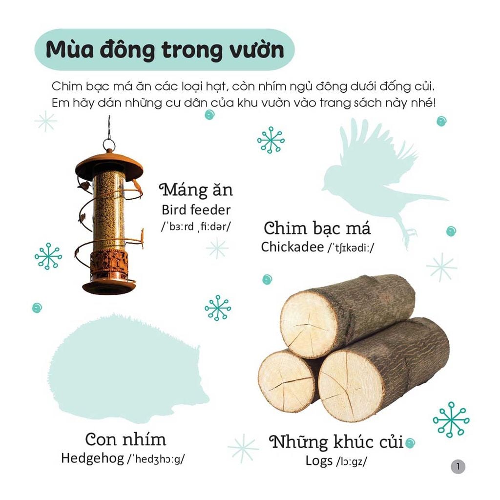 Sách Bóc Dán Phát Triển Ngôn Ngữ Và Nhận Biết - Giáng Sinh