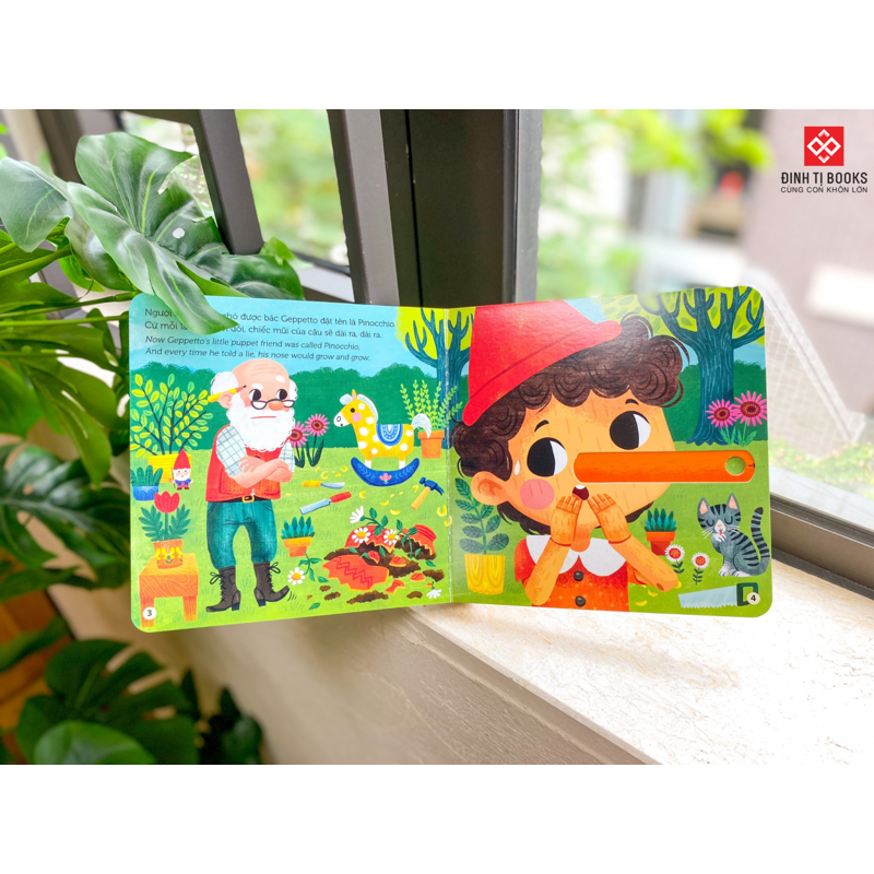 Sách Chuyển Động - Cậu Bé Người Gỗ (Song ngữ Anh-Việt)