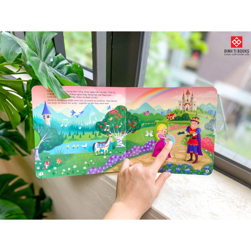 Sách Chuyển Động - Công Chúa Tóc Mây (Song Ngữ Anh - Việt)
