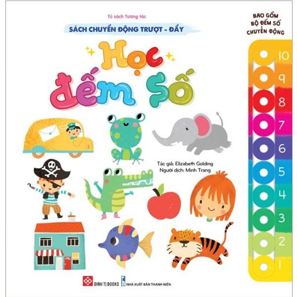 Sách Chuyển Động Trượt-Đẩy - Học Đếm Số