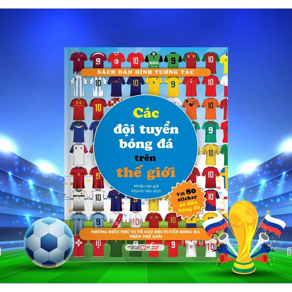 Sách Dán Hình Tương Tác - Các Đội Tuyển Bóng Đá Trên Thế Giới