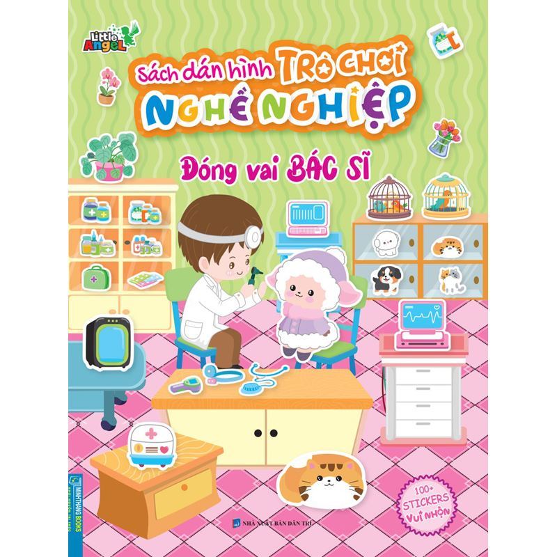 Sách Dán Hình Trò Chơi Nghề Nghiệp - Đóng Vai Bác Sĩ