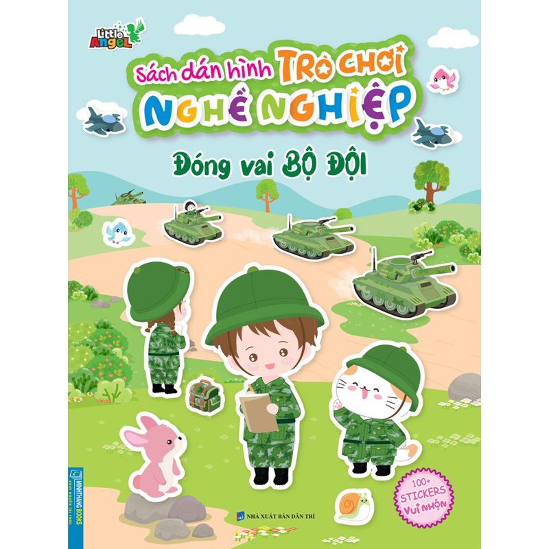 Sách Dán Hình Trò Chơi Nghề Nghiệp - Đóng Vai Bộ Đội