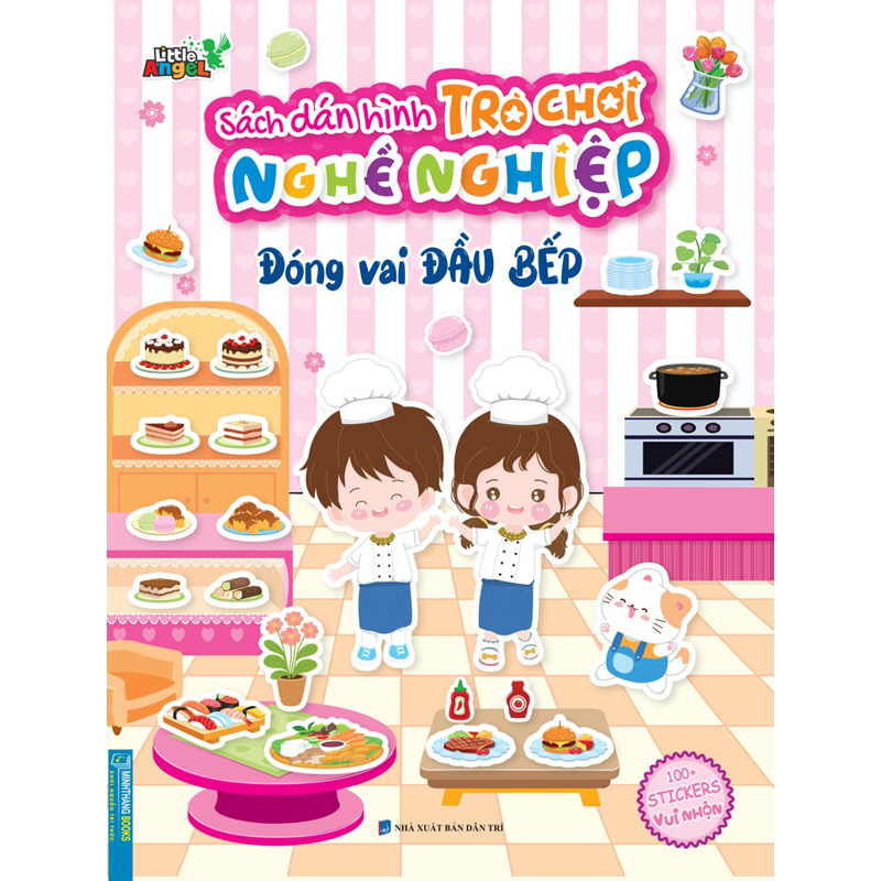 Sách Dán Hình Trò Chơi Nghề Nghiệp-Đóng Vai Đầu Bếp