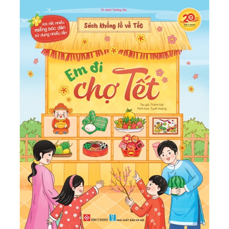 Sách Khổng Lồ Về Tết-Em Đi Chợ Tết